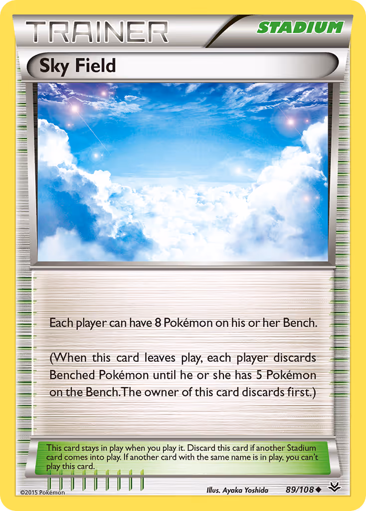Sky Field 89/108 Pokemon card