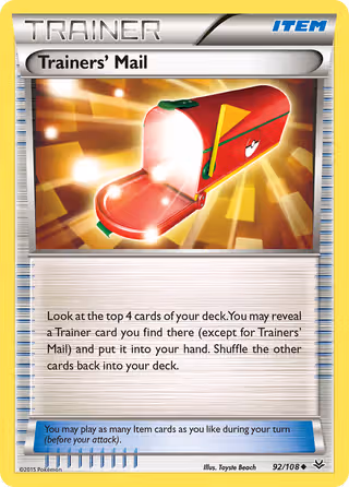Trainers' Mail 92/108 Pokemon card