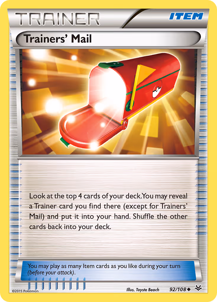 Trainers' Mail 92/108 Pokemon card