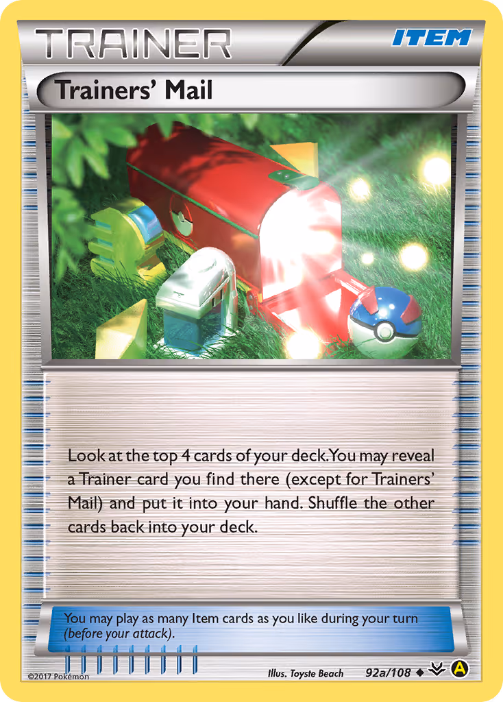 Trainers' Mail 92a Pokemon card