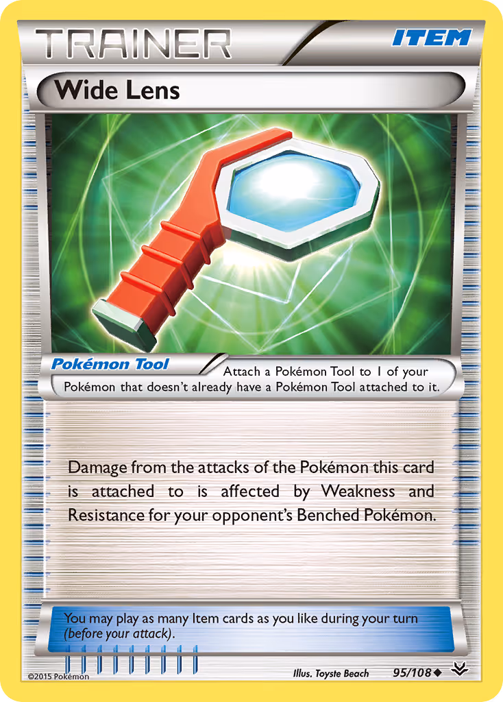 Wide Lens 95/108 Pokemon card