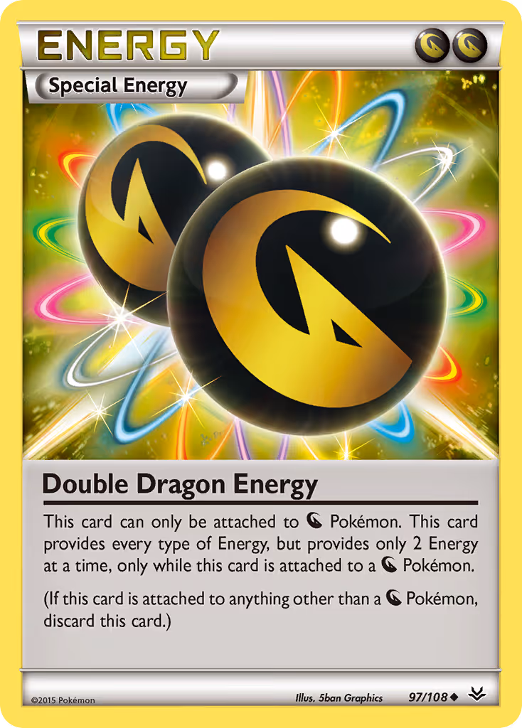 Double Dragon Energy 97/108 Pokemon card