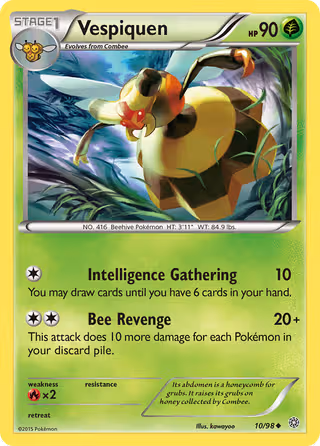 Vespiquen 10/98 Pokemon card
