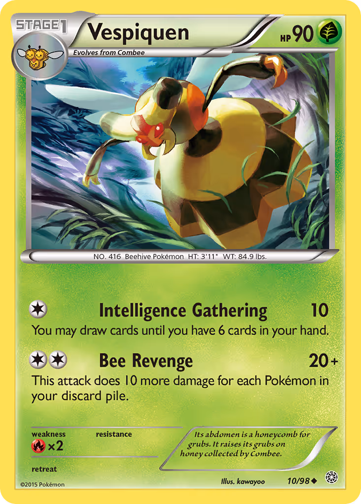 Vespiquen 10/98 Pokemon card