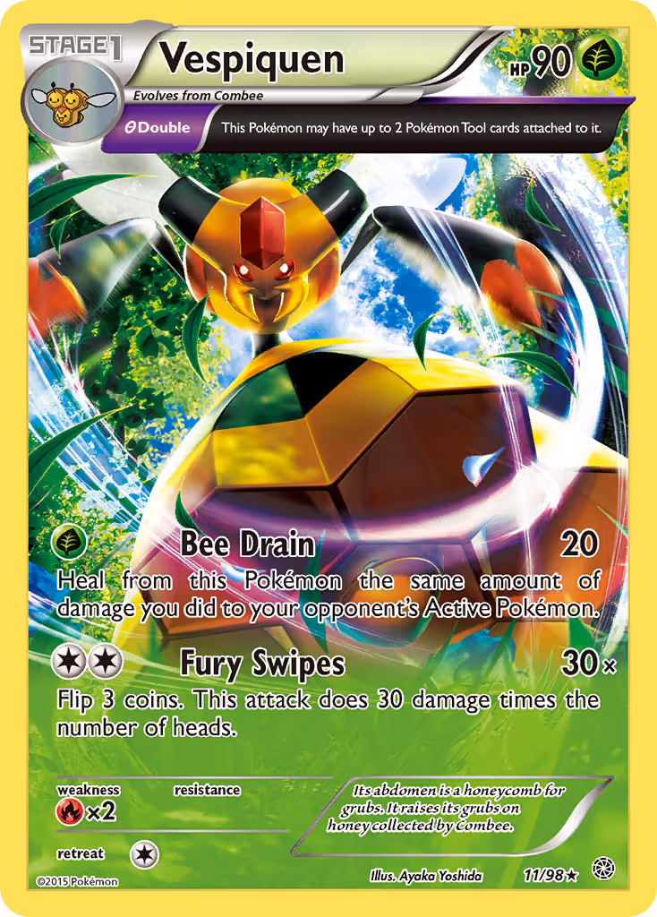 Vespiquen 11/98 Pokemon card