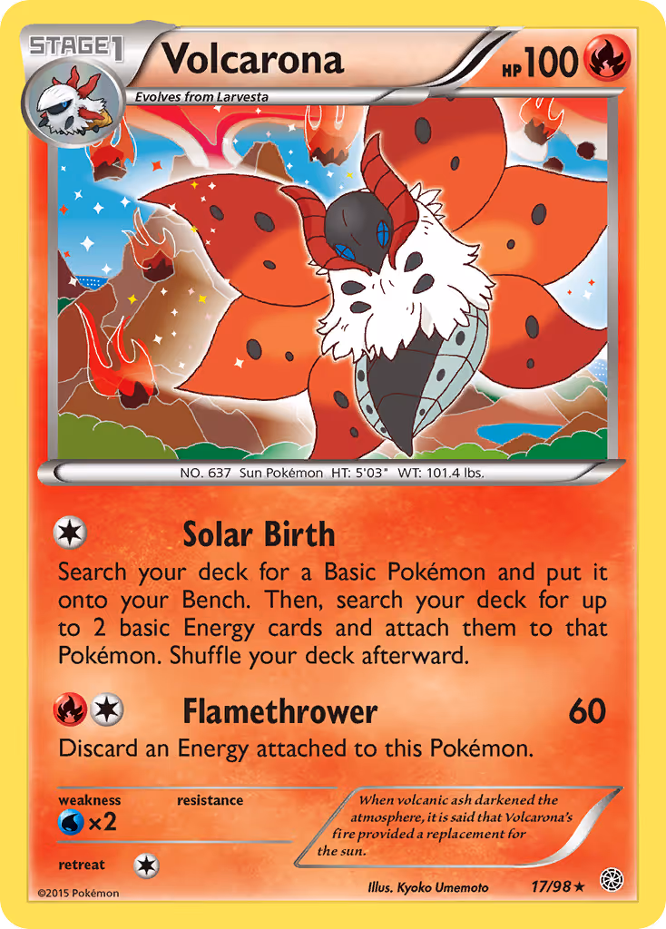 Volcarona 17/98 Pokemon card