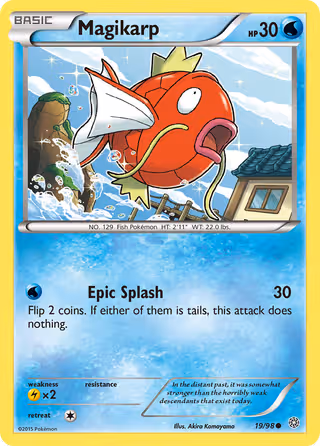 Magikarp 19/98 Pokemon card