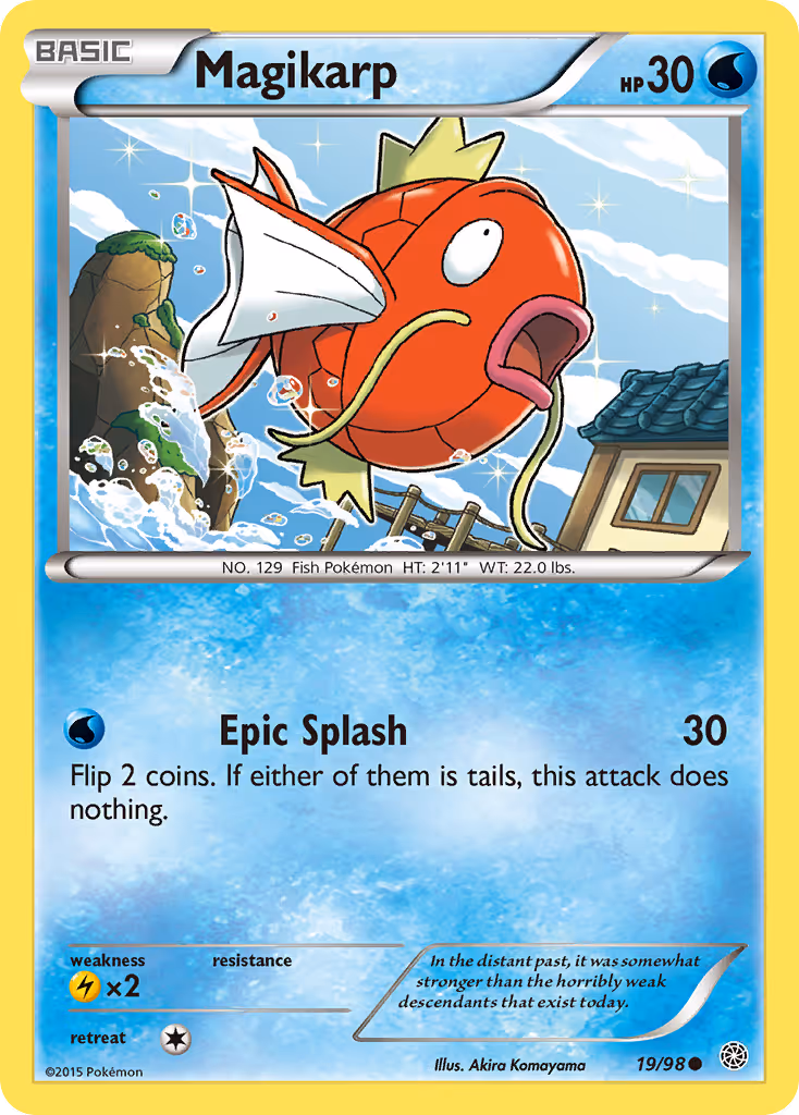 Magikarp 19/98 Pokemon card
