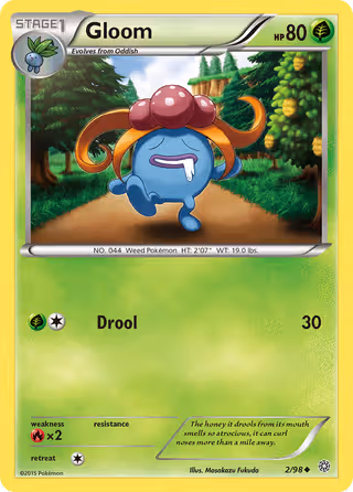 Gloom 2/98 Pokemon card