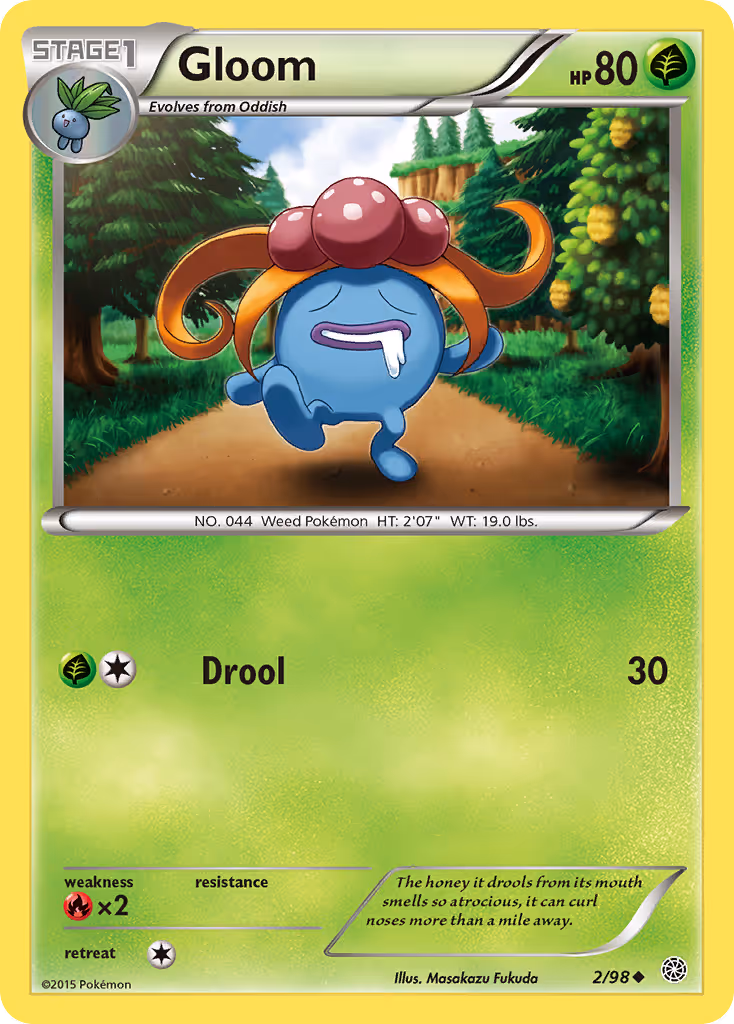 Gloom 2/98 Pokemon card