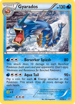 Gyarados 20/98 Pokemon card