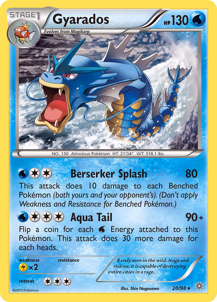 Gyarados 20/98 Pokemon card