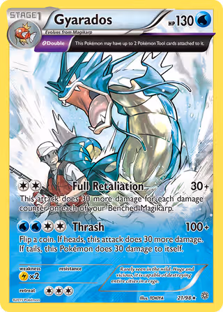 Gyarados 21/98 Pokemon card