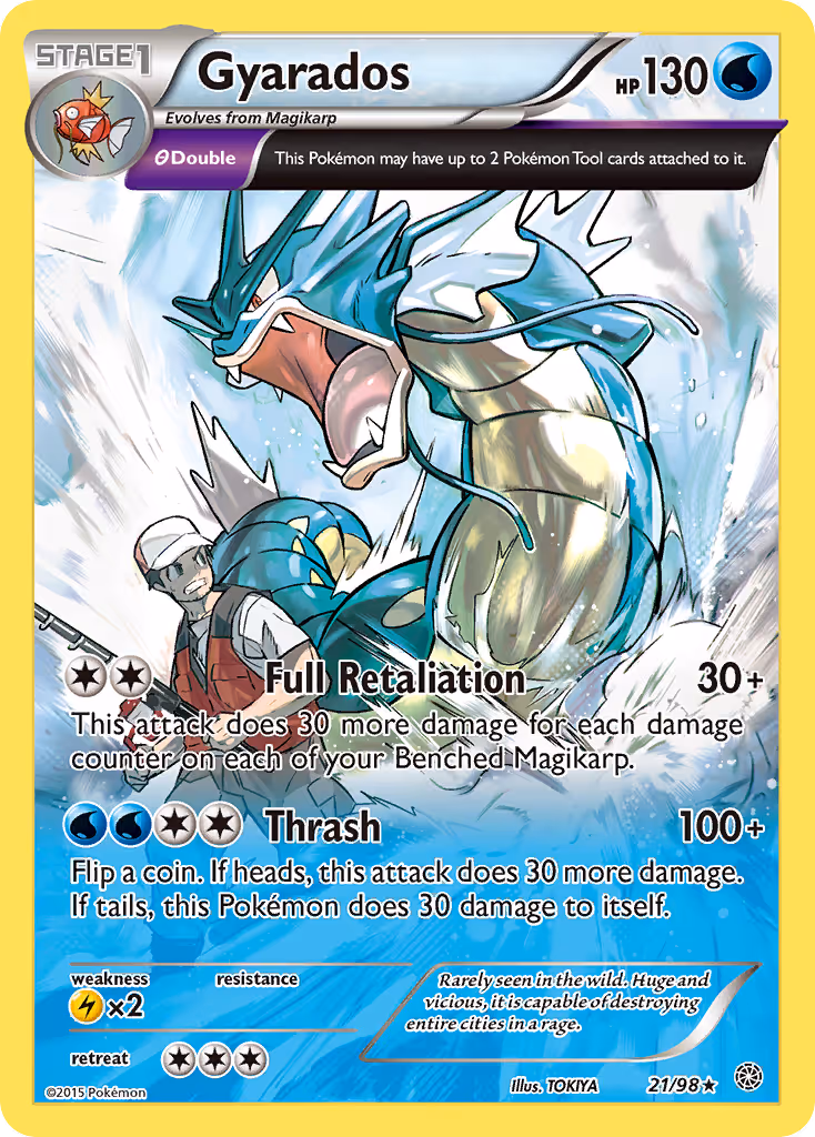 Gyarados 21/98 Pokemon card