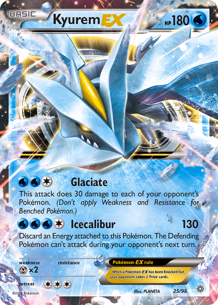 Kyurem EX 25/98 Pokemon card