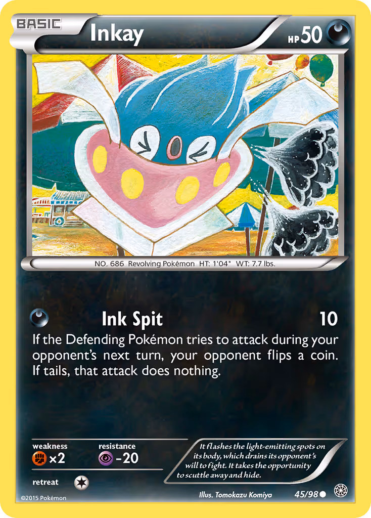 Inkay 45/98 Pokemon card