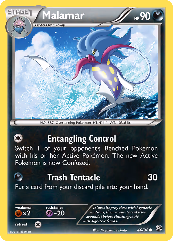 Malamar 46/98 Pokemon card