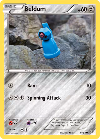 Beldum 47/98 Pokemon card