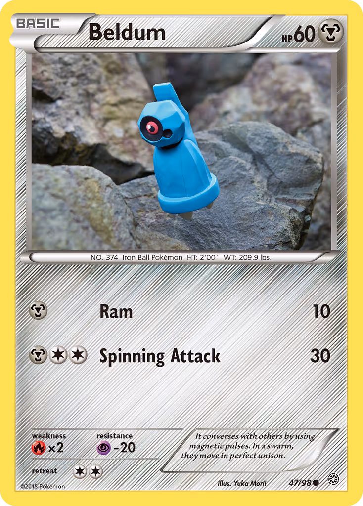 Beldum 47/98 Pokemon card