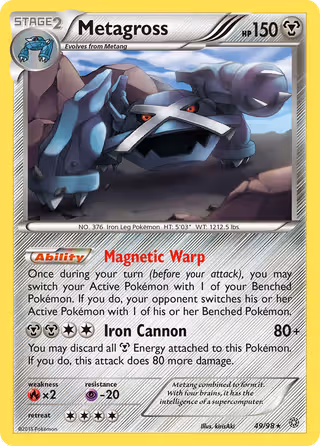 Metagross 49/98 Pokemon card
