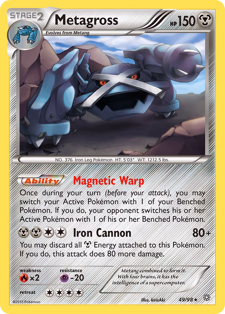 Metagross 49/98 Pokemon card