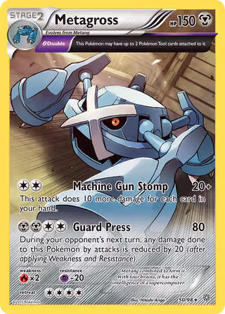 Metagross 50/98 Pokemon card