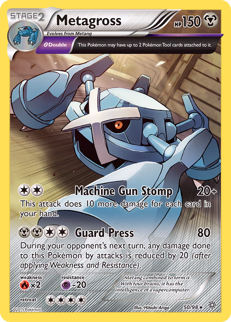 Metagross 50/98 Pokemon card