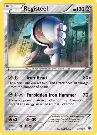 Registeel 51/98 Pokemon card