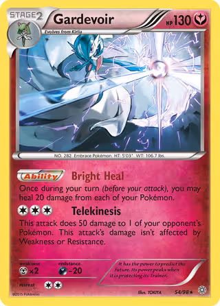 Gardevoir 54/98 Pokemon card