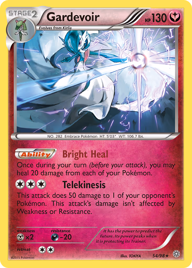 Gardevoir 54/98 Pokemon card