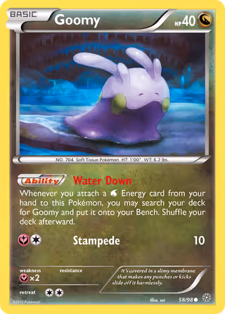 Goomy 58/98 Pokemon card