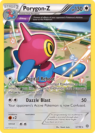 Porygon-Z 67/98 Pokemon card