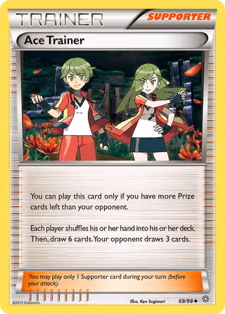 Ace Trainer 69/98 Pokemon card