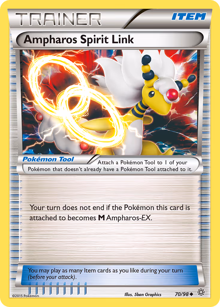 Ampharos Spirit Link 70/98 Pokemon card