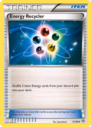 Energy Recycler 72/98 Pokemon card