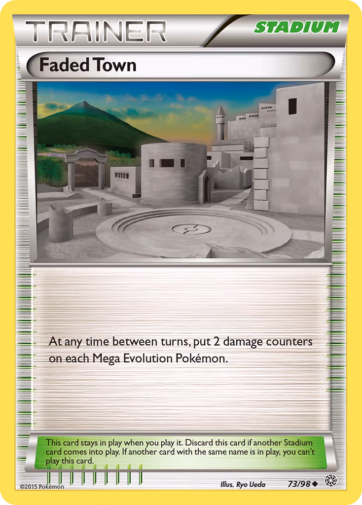 Faded Town 73/98 Pokemon card