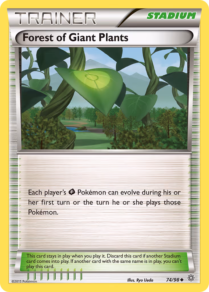 Forest of Giant Plants 74/98 Pokemon card