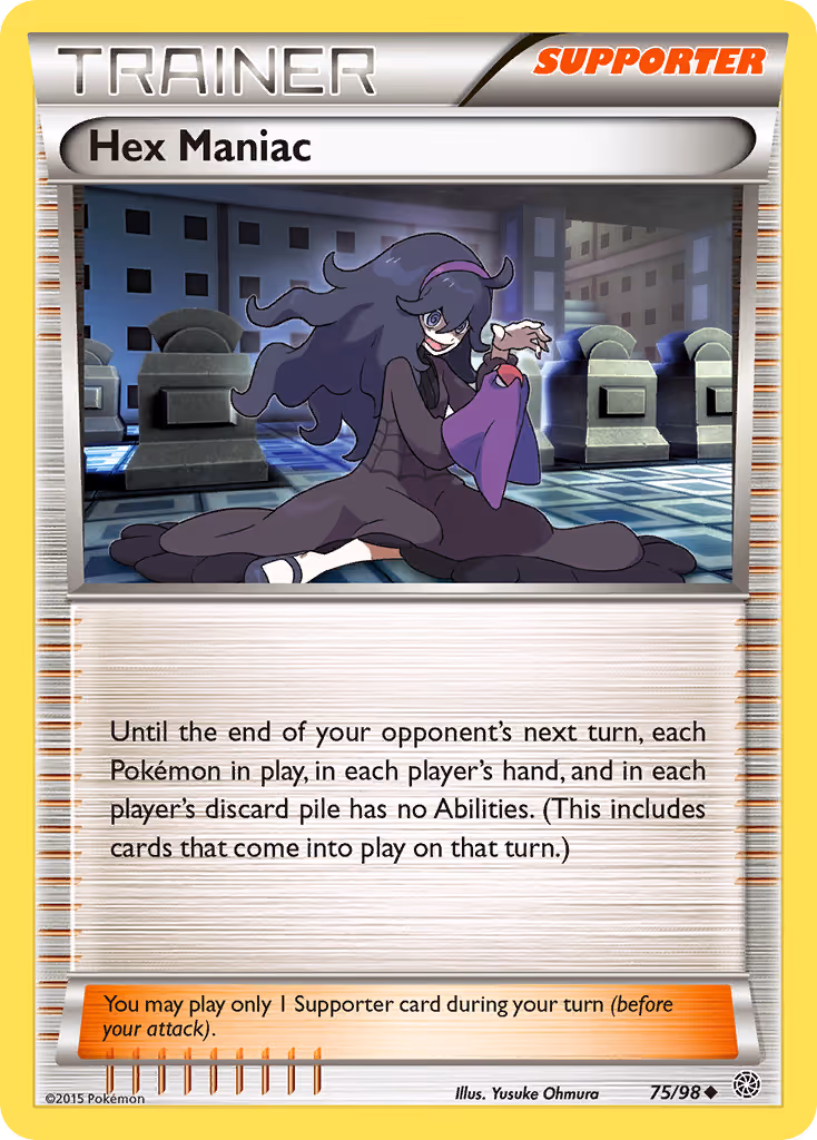 Hex Maniac 75/98 Pokemon card