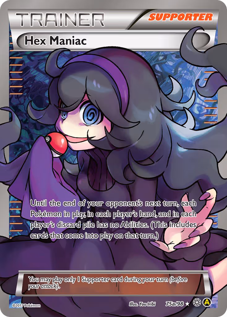Hex Maniac 75a Pokemon card