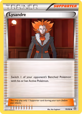 Lysandre 78/98 Pokemon card