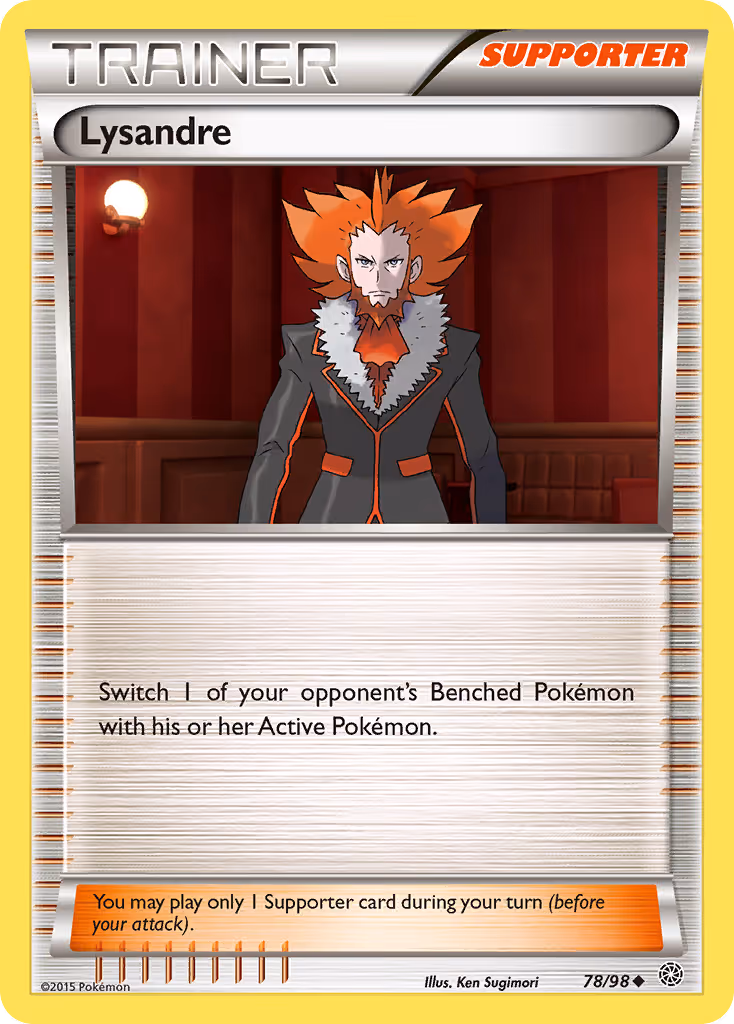 Lysandre 78/98 Pokemon card