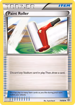 Paint Roller 79/98 Pokemon card