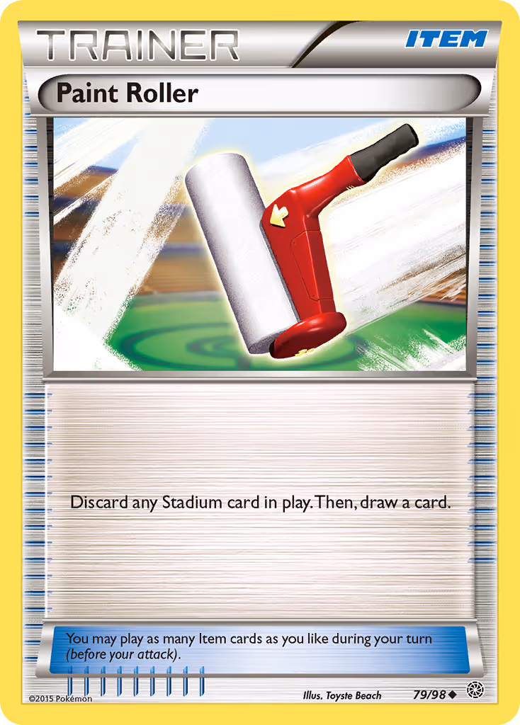 Paint Roller 79/98 Pokemon card