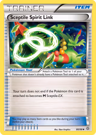 Sceptile Spirit Link 80/98 Pokemon card