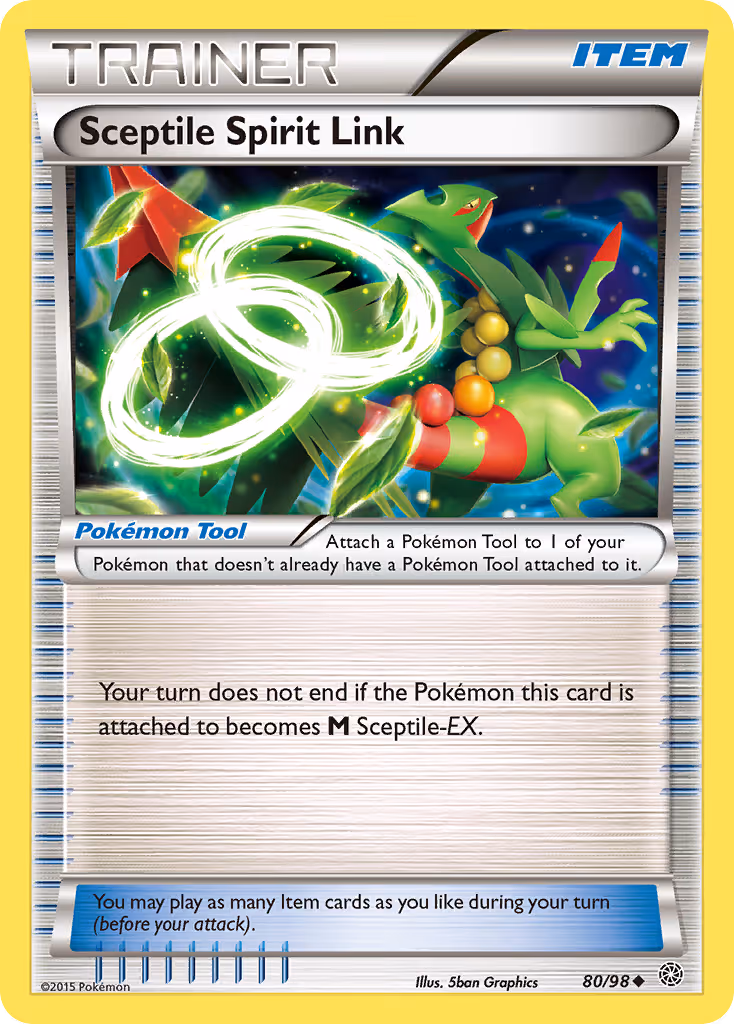 Sceptile Spirit Link 80/98 Pokemon card