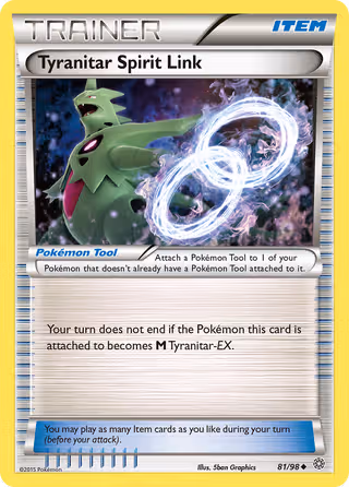 Tyranitar Spirit Link 81/98 Pokemon card