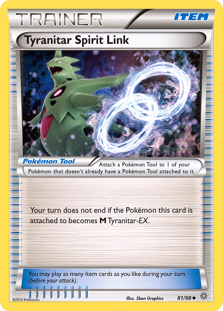 Tyranitar Spirit Link 81/98 Pokemon card