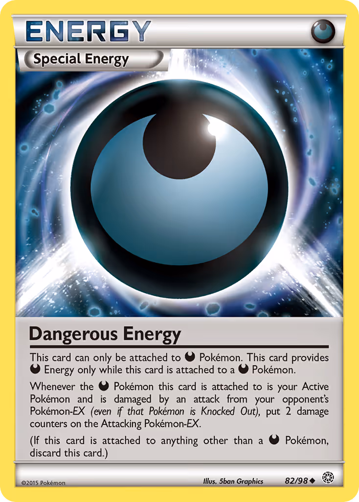Dangerous Energy 82/98 Pokemon card