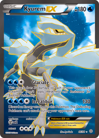 Kyurem EX 86/98 Pokemon card