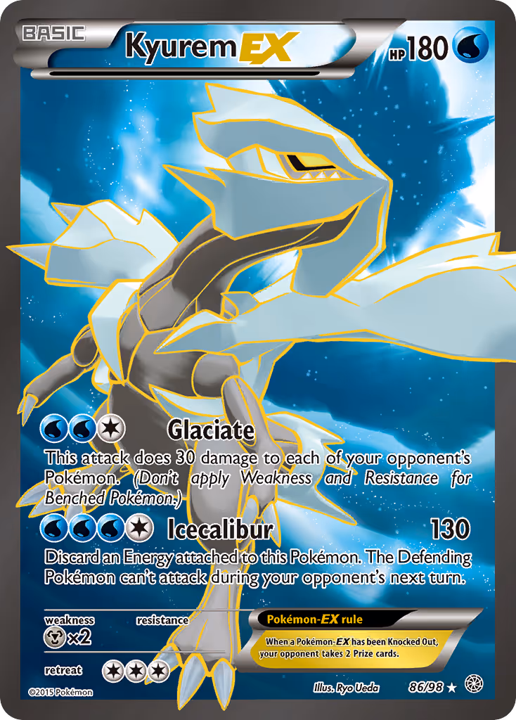 Kyurem EX 86/98 Pokemon card